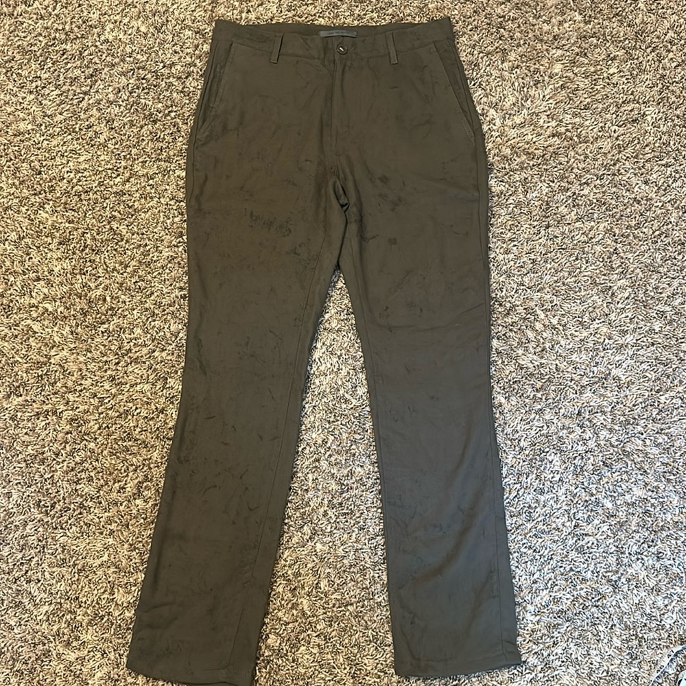 John Varvatos Men's Olive Green Pants